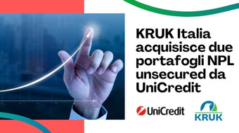 KRUK Italia acquisisce due portafogli NPL unsecured da UniCredit