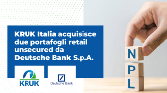 KRUK Italia acquisisce due portafogli retail unsecured da  Deutsche Bank S.p.a